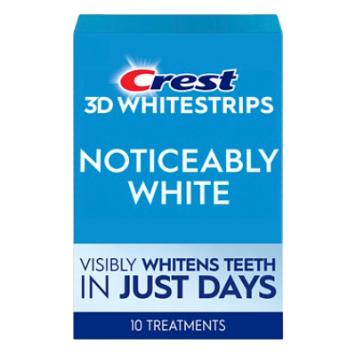 Crest 3D Whitestrips Noticeably White Dental Whitening Kit - 10 Count - Image 1