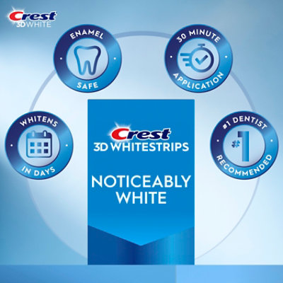 Crest 3D Whitestrips Noticeably White Dental Whitening Kit - 10 Count - Image 3