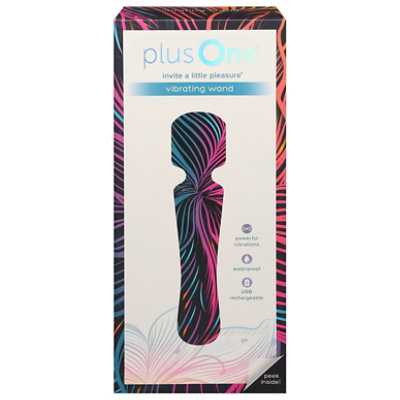 plusOne Vibrating Wand Waterproof Rechargeable Each Safeway