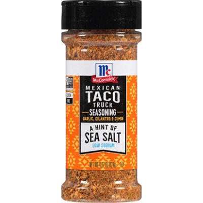McCormick A Hint Of Sea Salt Mexican Taco Truck Seasoning - 4.27 Oz