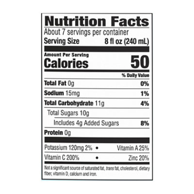 Minute Maid Vitamin C & Zinc Orange Pulp Free Nc Carton - 59 FZ - Image 4