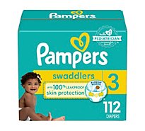 Pampers Swaddlers Active Size 3 Baby Diaper - 112 Count