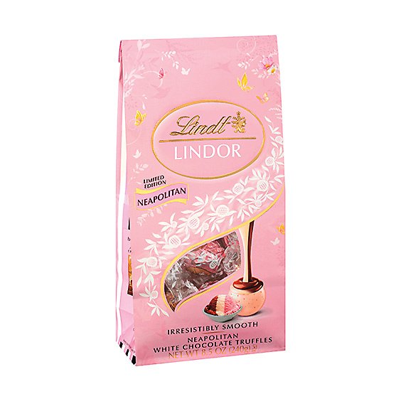 Lindt LINDOR Spring Neapolitan White Chocolate Candy Truffles Bag - 8.5 Oz - jewelosco Lindt LINDOR Spring Neapolitan White Chocolate Candy Truffles Bag - 8.5 Oz - jewelosco
