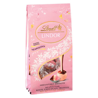 Lindt LINDOR Spring Neapolitan White Chocolate Candy Truffles Bag - 8.5 Oz