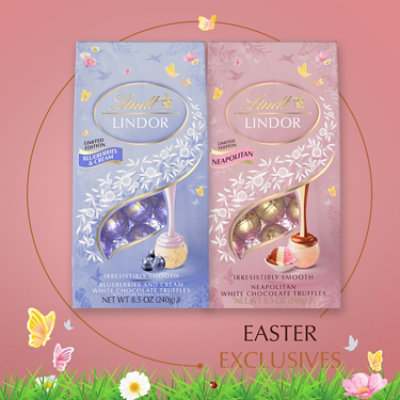 Lindt LINDOR Spring Neapolitan White Chocolate Candy Truffles Bag - 8.5 Oz - Image 4