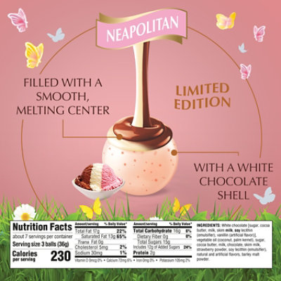 Lindt LINDOR Spring Neapolitan White Chocolate Candy Truffles Bag - 8.5 Oz - Image 5