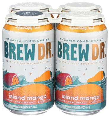 Brew Dr. Island Mango - 4 - 12 Fl. Oz. - Image 2