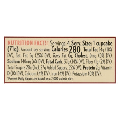 Rubicon Lemon Raspberry Cupcakes Vegan 4 Count - 10 OZ - Image 3