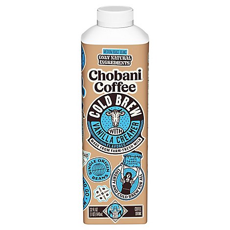 Chobani Coffee Cold Brew Dairy Vanilla - 32 OZ