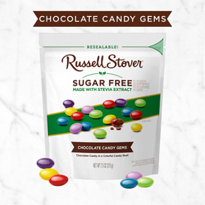 Russell Stover Sugar Free Chocolate Candy Gems Bag - 7.5 Oz - Image 2