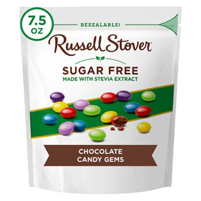 Russell Stover Sugar Free Chocolate Candy Gems Bag - 7.5 Oz - Image 1