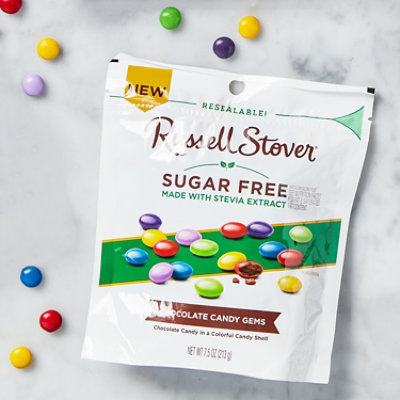 Russell Stover Sugar Free Chocolate Candy Gems Bag - 7.5 Oz - Image 3