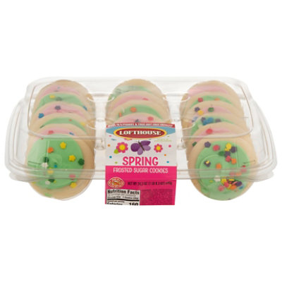 Spring Pink & Green Sugar Cookies - 24.3 OZ