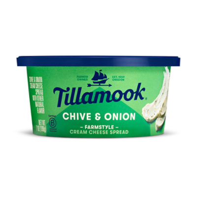 Tillamook Chive And Onion Cream Cheese Spread - 7 Oz - Safeway