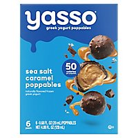 Yasso Frozen Greek Yogurt Poppables Sea Salt Caramel - 6 Count - Image 1