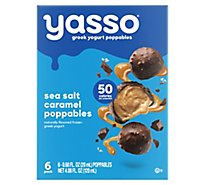 Yasso Frozen Greek Yogurt Poppables Sea Salt Caramel - 6 Count