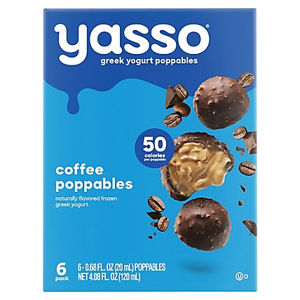 Yasso Frozen Greek Yogurt Poppables Coffee - 6 Count - Image 1