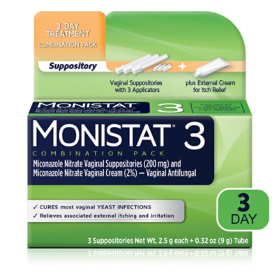 Monistat 3 Cure & Itch Relief - .3 OZ