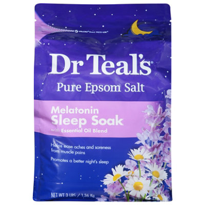 Dr Teals Epsom Salt Melatonin Sleep Soak - 3 LB - Image 3