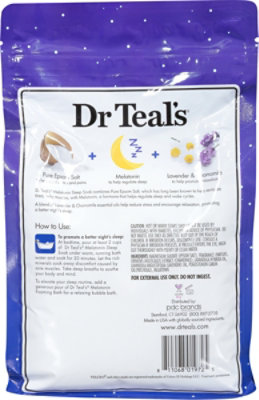 Dr Teals Epsom Salt Melatonin Sleep Soak - 3 LB - Image 5