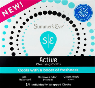 Summers Eve Active Cooling Cloths - 14 CT - Image 2