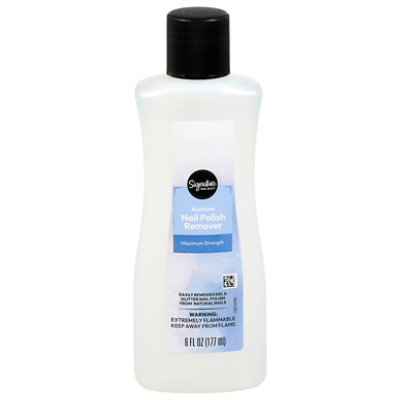 Signature Select/Care Nail Polish Remover 100% Acetone - 6 FZ - Image 3