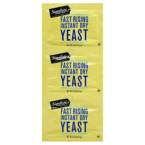 Signature Select Yeast Fast Rising Instant Dry - 3-.25 OZ