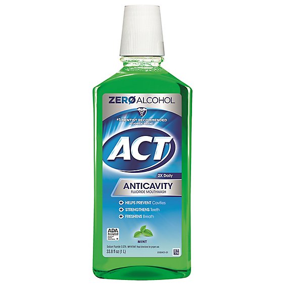 Act Mouthwash Mint - 33.8 FZ