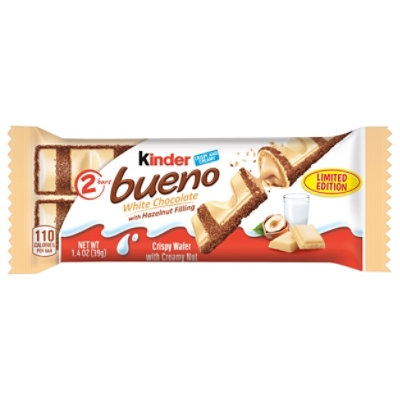 Kinder Bueno White Chocolate and Hazelnut Cream 2 Chocolate Bars - 1.4 Oz - Image 1