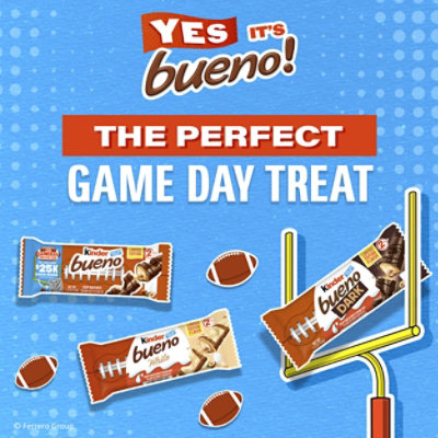 Kinder Bueno White Chocolate and Hazelnut Cream 2 Chocolate Bars - 1.4 Oz - Image 2