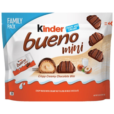 Kinder Bueno Mini Milk Chocolate & Hazelnut Cream Chocolate Bars Family Pack  - 9.5 Oz - Image 1