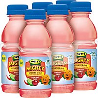 Mott's Mighty Flying Fruit Punch Juice Drink Bottles - 6-8 Fl. Oz. - Image 1