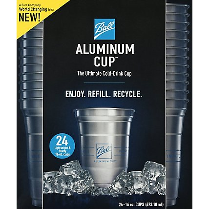 Ball Aluminum Ultimate Recyclable Cold Drink Cup 16oz - 24 CT - Image 2