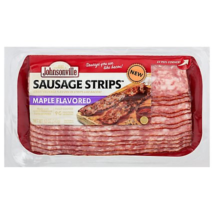 Johnsonville Cooked Maple Flavored Pork Sausage Strips - 12 OZ - Image 3