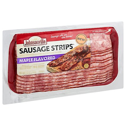 Johnsonville Cooked Maple Flavored Pork Sausage Strips - 12 OZ - Image 1