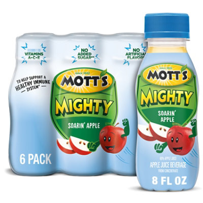 Mott's Mighty Soarin Apple Juice Drink Bottles - 6-8 Fl. Oz. - Image 1