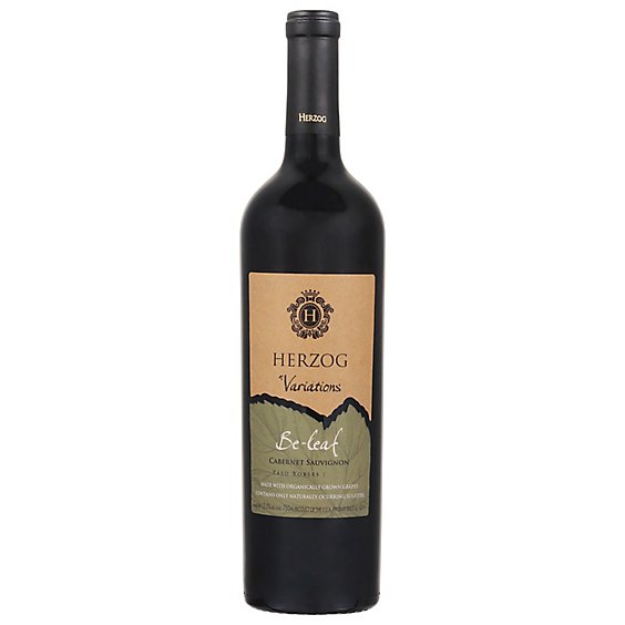 Herzog Sulfite Free Be-leaf Paso Robles Cabernet Wine - 750 ML