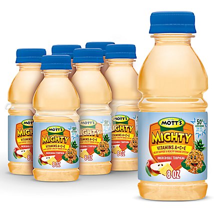 Mott's Mighty Incredible Tropical Juice Drink - 6-8 Fl. Oz. - Image 1