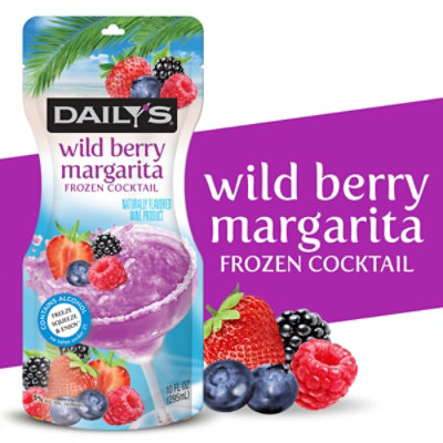 Daily's Wild Berry Margarita Frozen Cocktail Drink Pouch - 10 Fl. Oz. - Image 1