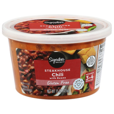 Signature Cafe Steakhouse Chili With Beans Soup - 15 OZ