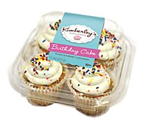 Kimberleys Gourmet Birthday Cake Cupcakes - 11.7 OZ