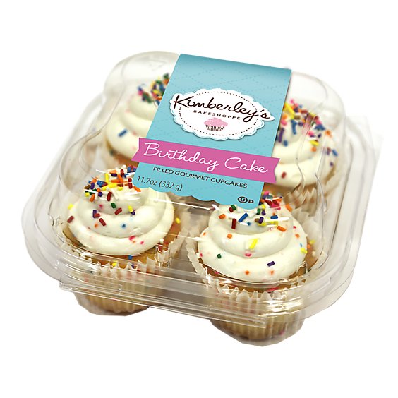 Kimberleys Gourmet Birthday Cake Cupcakes - 11.7 OZ