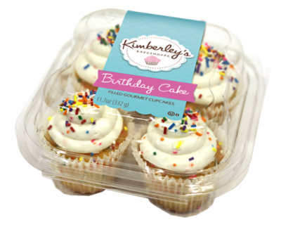 Kimberleys Gourmet Birthday Cake Cupcakes - 11.7 OZ