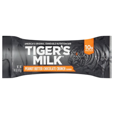 Tigers Milk Nutrition Bar Peanut Butter Chocolate Crunch - 1.48 Oz - Image 3