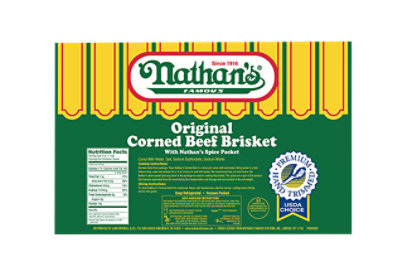 Nathans Original Corned Beef Brisket - 1 Lb - Image 1