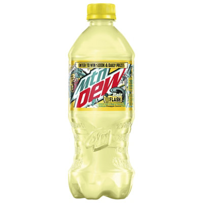 Mountain Dew Baja Flash Pineapple Coconut Soda - 20 FZ