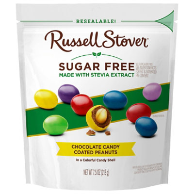 Russell Stover Sugar Free Chocolate Candy Coated Peanuts Bag - 7.5 Oz - Image 6