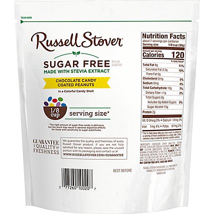 Rstvr Sugar Free Choc Peanuts - 7.5 OZ - Image 4