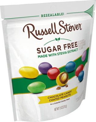 Russell Stover Sugar Free Chocolate Candy Coated Peanuts Bag - 7.5 Oz - Image 8