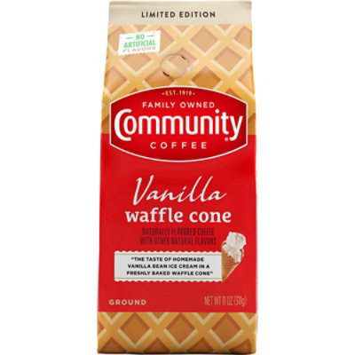 Community Vanilla Waffle Cone Medium Roast Ground Coffee - 11 OZ - Image 1